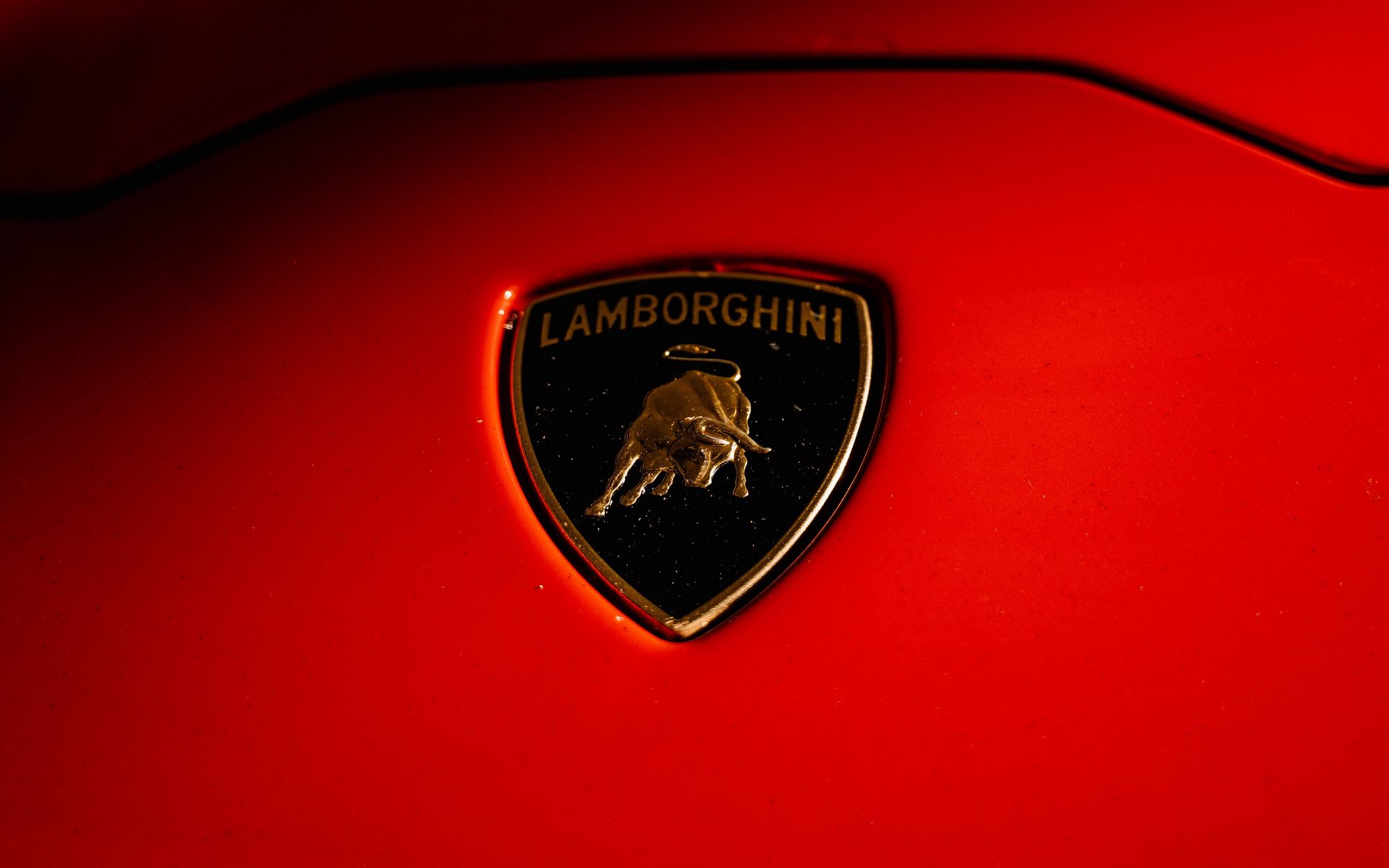 1920x1200 Wallpaper lamborghini, car, sports car, red