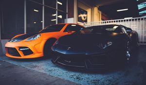 Preview wallpaper lamborghini, cars, style, pair