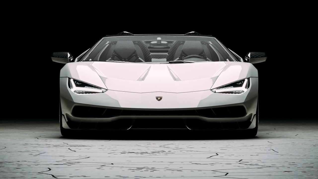 Wallpaper lamborghini centenario, lamborghini, car, sportscar, white, front view