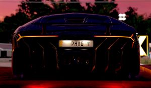 Preview wallpaper lamborghini centenario, lamborghini, rear view, headlights, sports car