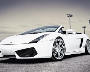 Preview wallpaper lamborghini gallardo, lamborghini, white, auto