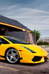 Preview wallpaper lamborghini, gallardo lp560, machines, cars, road