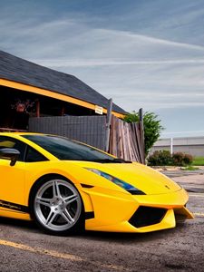 Preview wallpaper lamborghini, gallardo lp560, machines, cars, road