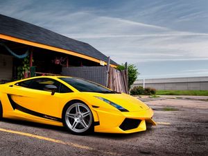 Preview wallpaper lamborghini, gallardo lp560, machines, cars, road