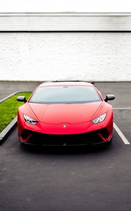 Preview wallpaper lamborghini huracan, lamborghini, car, red