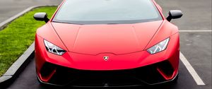 Preview wallpaper lamborghini huracan, lamborghini, car, red