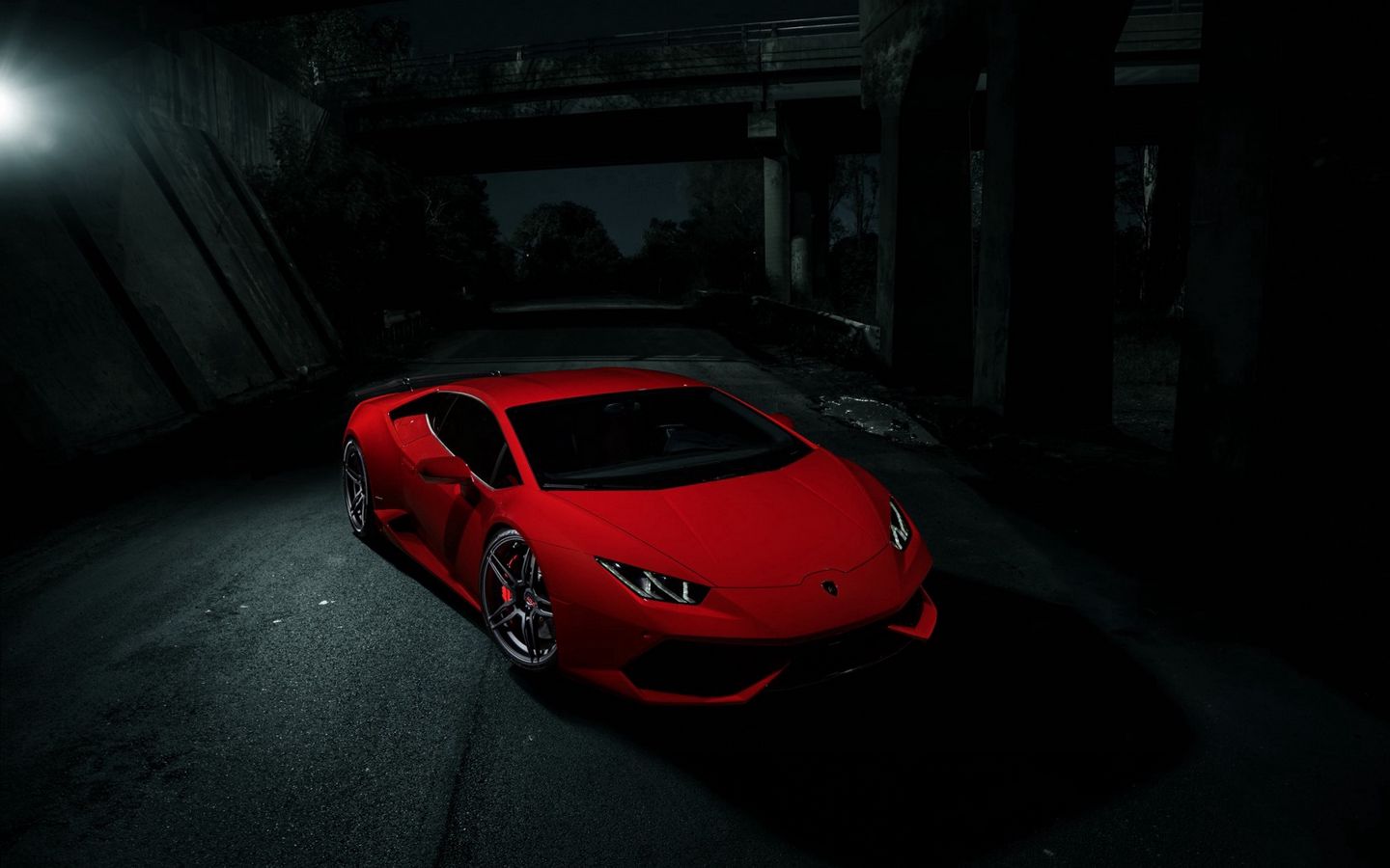 1440x900 Wallpaper lamborghini, huracan, lp610-4, red, front view
