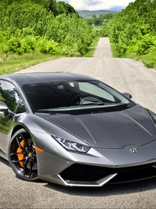 Preview wallpaper lamborghini, huracan, lp 610-4, front view