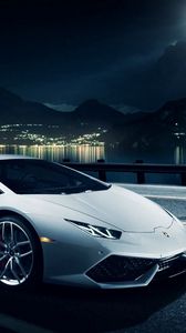 Preview wallpaper lamborghini, huracan, lp 610-4, lb724, white