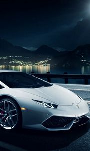 Preview wallpaper lamborghini, huracan, lp 610-4, lb724, white