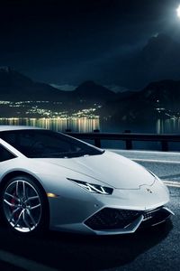 Preview wallpaper lamborghini, huracan, lp 610-4, lb724, white