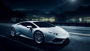 Preview wallpaper lamborghini, huracan, lp 610-4, lb724, white