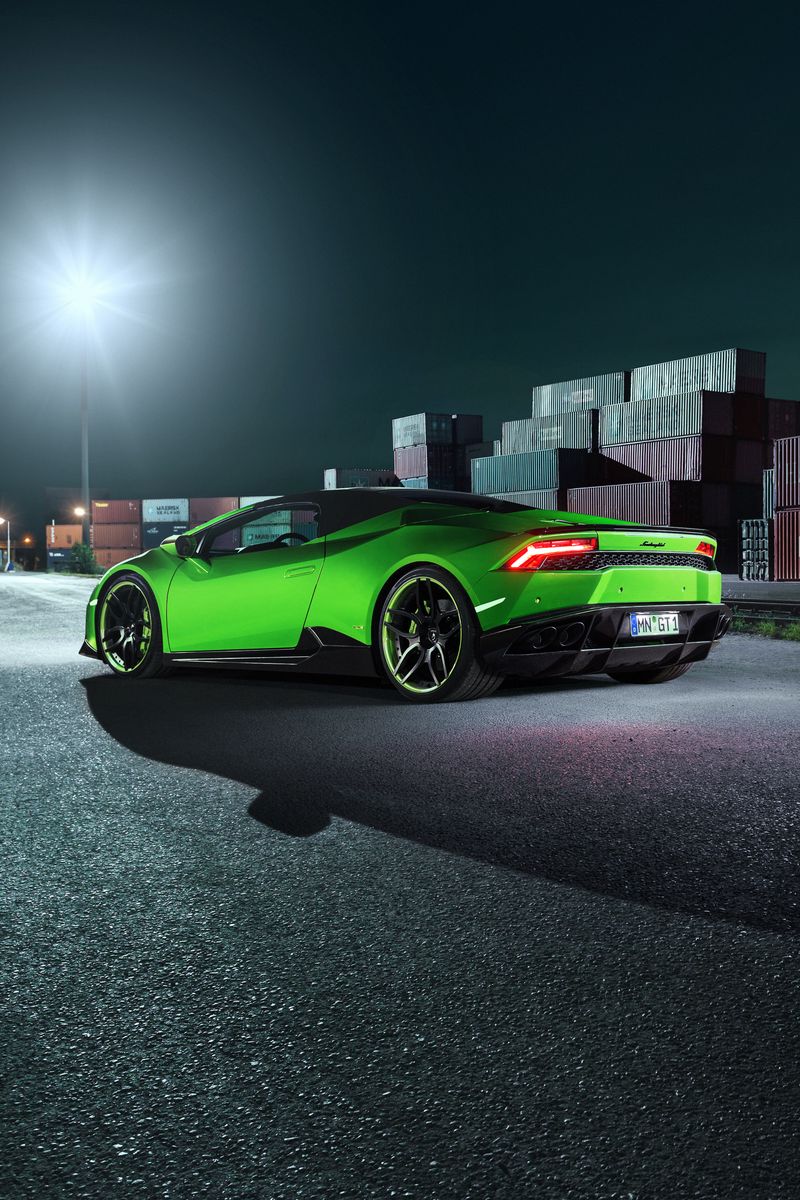 Download wallpaper 800x1200 lamborghini, huracan, spyder, side view ...