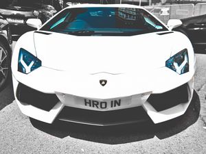 Preview wallpaper lamborghini, lamborghini aventador lp700-4, white, auto