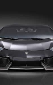 Preview wallpaper lamborghini, novitec, torado, black, front view