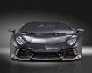 Preview wallpaper lamborghini, novitec, torado, black, front view