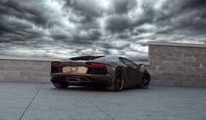 Preview wallpaper lamborghini, rabbioso, wheelsandmore, aventador