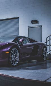 Preview wallpaper lamborghini, sports car, purple