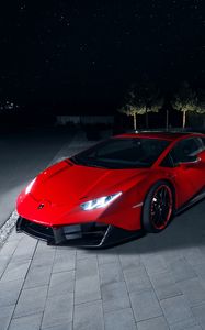 Preview wallpaper lamborghini, sports car, supercar, red