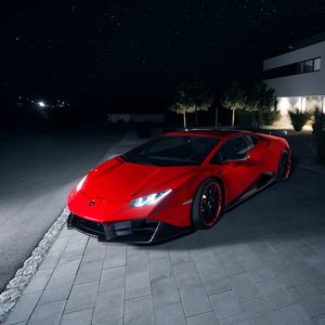 Preview wallpaper lamborghini, sports car, supercar, red