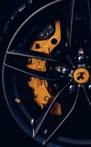 Preview wallpaper lamborghini, sports car, wheel, drive, car