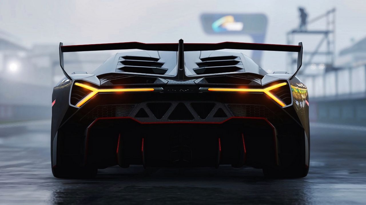 Wallpaper lamborghini veneno, lamborghini, sports car, racing, rear view