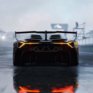 Preview wallpaper lamborghini veneno, lamborghini, sports car, racing, rear view