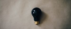 Preview wallpaper lamp, black, glass