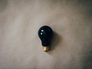 Preview wallpaper lamp, black, glass