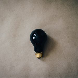 Preview wallpaper lamp, black, glass