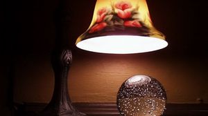 Preview wallpaper lamp, bowl, glass, light