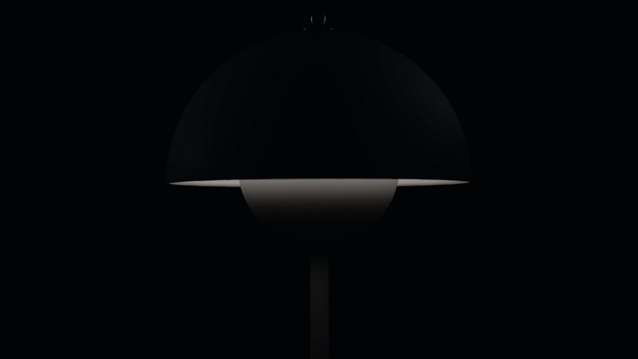 Wallpaper lamp, bw, dark, darkness