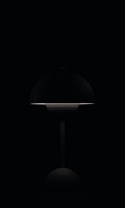 Preview wallpaper lamp, bw, dark, darkness