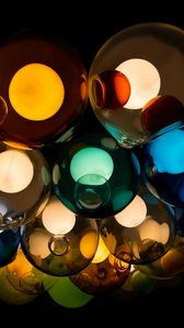 Preview wallpaper lamp, colorful, glass, glow