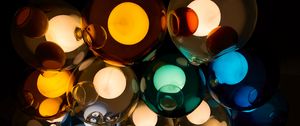 Preview wallpaper lamp, colorful, glass, glow