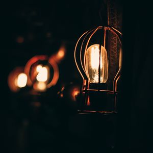 Preview wallpaper lamp, dark, electricity, lighting, light