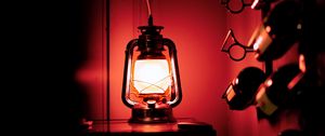 Preview wallpaper lamp, dark, neon, red