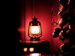 Preview wallpaper lamp, dark, neon, red