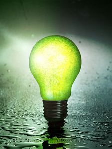 Preview wallpaper lamp, drops, energy, light, fruit