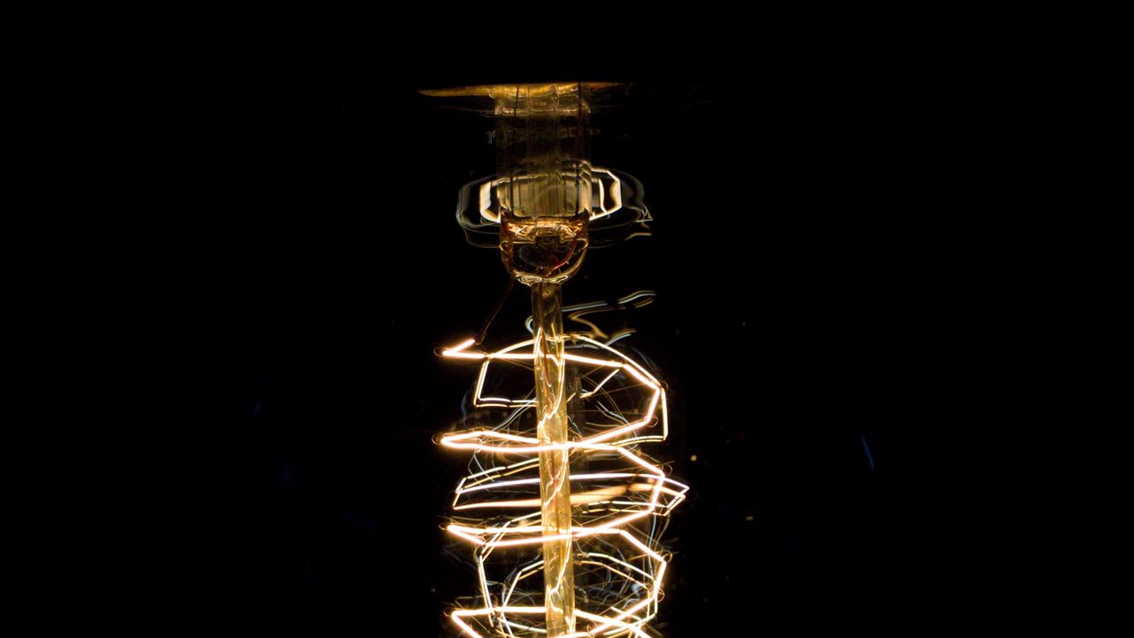 Wallpaper lamp, electricity, spiral, light