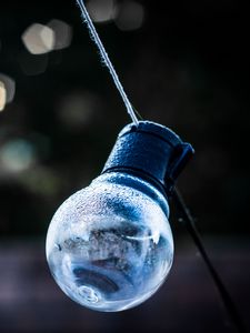 Preview wallpaper lamp, glass, drops