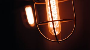 Preview wallpaper lamp, glow, dark