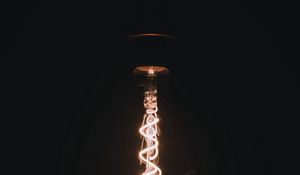 Preview wallpaper lamp, glow, dark, light
