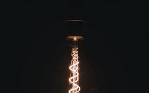 Preview wallpaper lamp, glow, dark, light