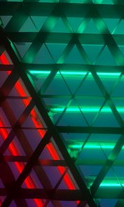 Preview wallpaper lamp, glow, mesh, metal