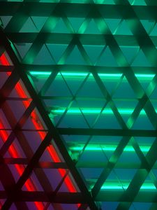 Preview wallpaper lamp, glow, mesh, metal