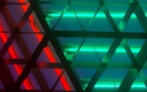 Preview wallpaper lamp, glow, mesh, metal