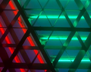 Preview wallpaper lamp, glow, mesh, metal