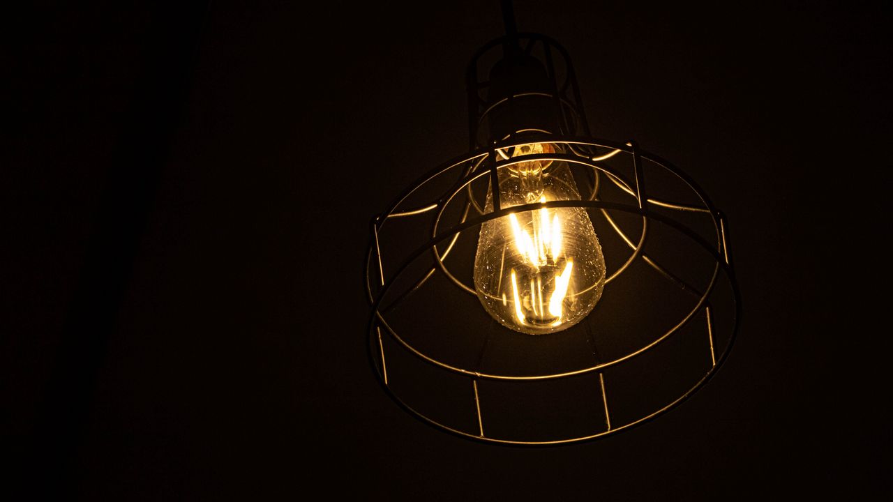 Wallpaper lamp, glow, metallic, dark