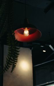 Preview wallpaper lamp, glow, room, houseplant